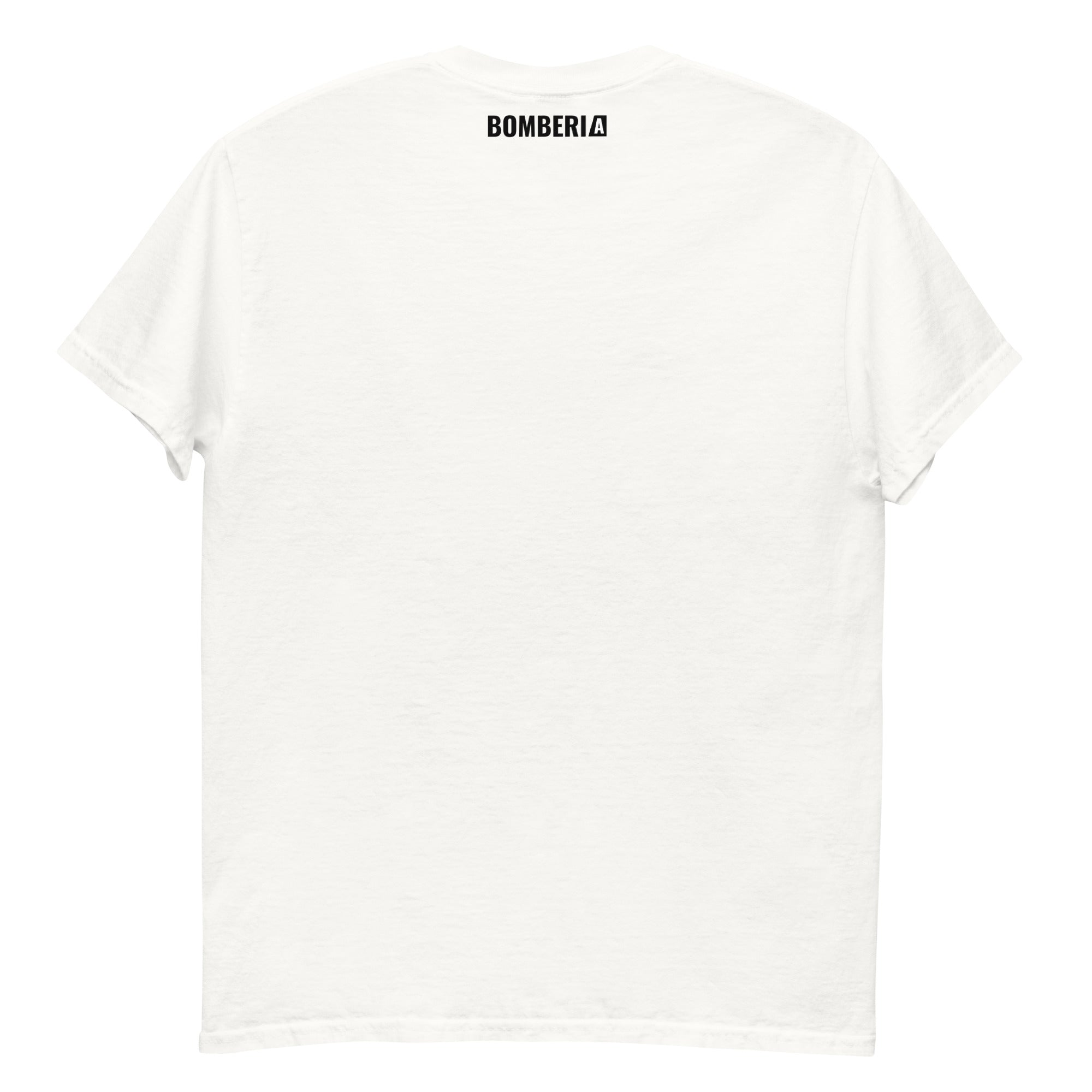 T-shirt BOMBERIA Oasis "GIVE ME" back view featuring BOMBERIA logo on a classic unisex design.